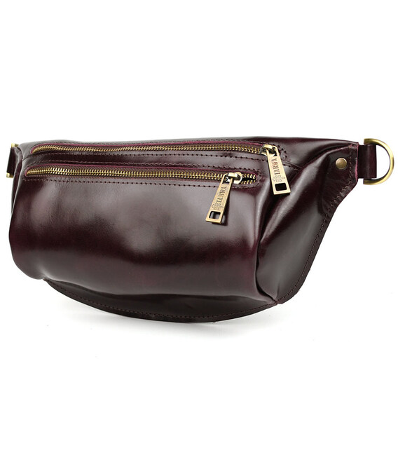 Сумка бананка в розмірі L TARWA GM-3106-3lx 3 відділення бордо фото, картинка, изображение