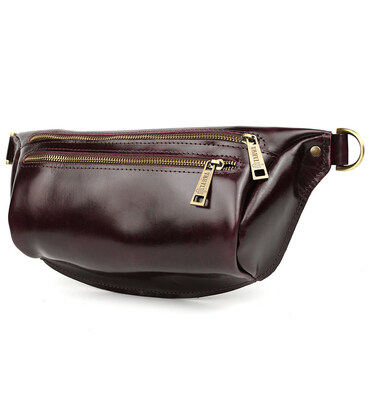 Сумка бананка в розмірі L TARWA GM-3106-2lx 2 відділення бордо фото, картинка, изображение