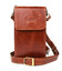 Шкіряна сумка-чохол для телефону панч GBal-2122-4lx коньячний глянець фото, картинка, изображение