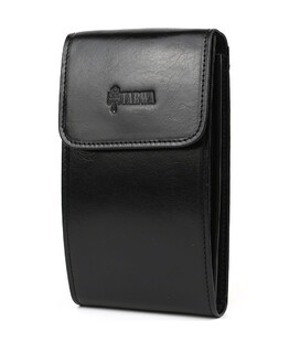 Шкіряна сумка-чохол для телефону панч GAlc-2122-4lx чорний глянець фото, картинка, изображение