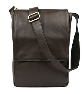 Чоловіча сумка шкіряна А4 через коричневе плече GC-1501-3md TARWA фото, картинка, изображение