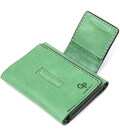 Матовое портмоне GRANDE PELLE 11458 Зеленый фото, картинка, изображение