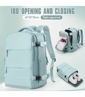 Рюкзак для ручної кладі TB05 40x20x25 см, М'ятний Ryanair / Wizz Air картинка, зображення, фото