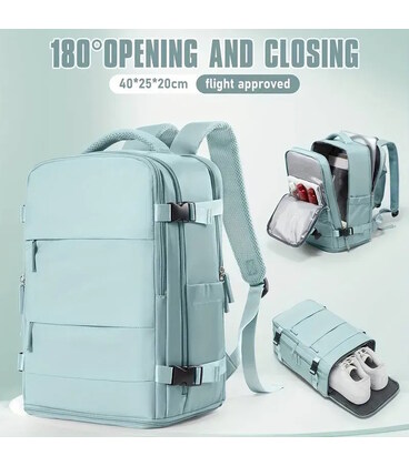 Рюкзак для ручной клади TB05 40x20x25 см, Мятный Ryanair / Wizz Air фото, картинка, изображение