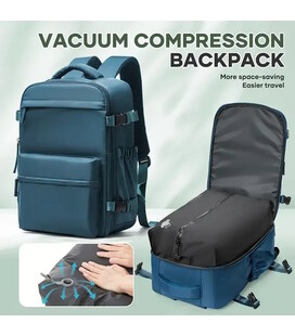 Вакуумний рюкзак для ручної кладі TB07 40x20x25 см, Смарагдовий Ryanair / Wizz Air картинка, зображення, фото