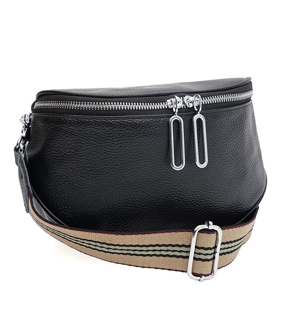 Жіноча шкіряна сумка Borsa Leather K12228bl-black картинка, зображення, фото