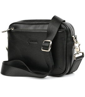 Сумка 3-в-1 через плече шкіряна TARWA GA-0324-4lx чорна Наппа фото, картинка, изображение