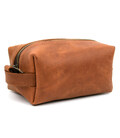 Шкіряний несесер косметичка TARWA RB-8031-4lx коньячна, розмір S фото, картинка, изображение