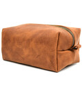 Шкіряний несесер косметичка TARWA RB-8032-4lx коньячна розмір M картинка, зображення, фото
