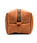 Шкіряний несесер косметичка TARWA RB-8032-4lx коньячна розмір M картинка, зображення, фото