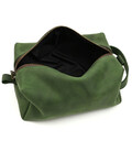 Шкіряний несесер косметичка TARWA RE-8033-4lx зелений крейзі хорс фото, картинка, изображение