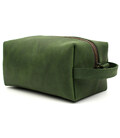 Шкіряний несесер косметичка TARWA RE-8033-4lx зелений крейзі хорс фото, картинка, изображение