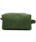 Шкіряний несесер косметичка TARWA RE-8033-4lx зелений крейзі хорс фото, картинка, изображение