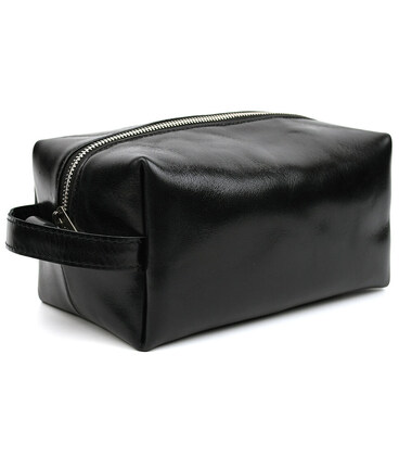 Шкіряний несесер косметичка TARWA GAlc-8033-4lx чорний алькор фото, картинка, изображение