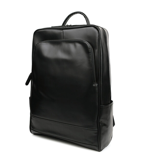 Рюкзак з натуральної шкіри bx050a фірми Bexhill чорний гладкий картинка, зображення, фото