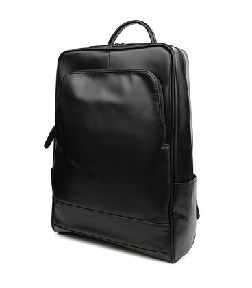 Рюкзак з натуральної шкіри bx050a фірми Bexhill чорний гладкий картинка, зображення, фото