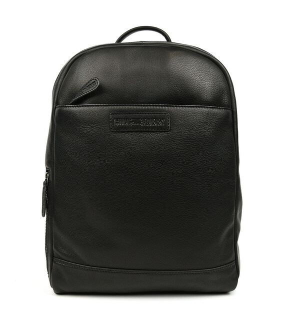 Міський шкіряний рюкзак HILL BURRY HB15295A чорний фото, картинка, изображение