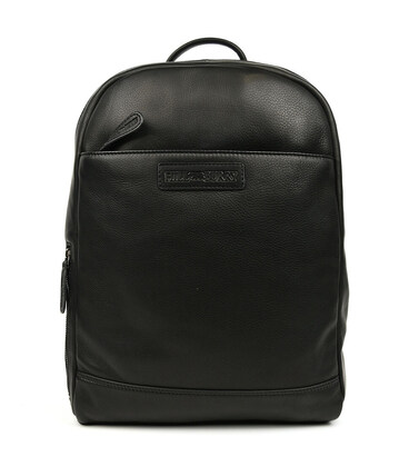 Міський шкіряний рюкзак HILL BURRY HB15295A чорний фото, картинка, изображение