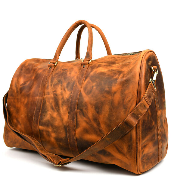 Велика шкіряна сумка дорожня 61см TARWA RY-9551-4lx фото, картинка, изображение