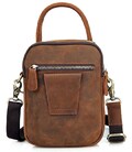 Сумка мужская Vintage 14416 в винтажном стиле Коричневая фото, картинка, изображение