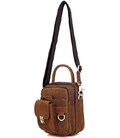 Сумка мужская Vintage 14416 в винтажном стиле Коричневая фото, картинка, изображение