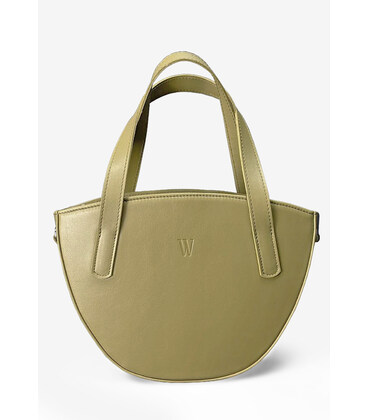 Жіноча шкіряна сумка Bella оливкова картинка, зображення, фото