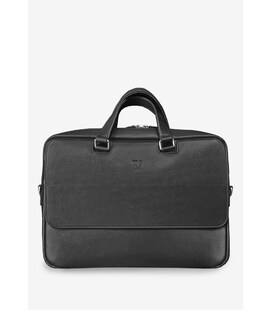 Кожаная сумка для ноутбука Style черная фото, картинка, изображение