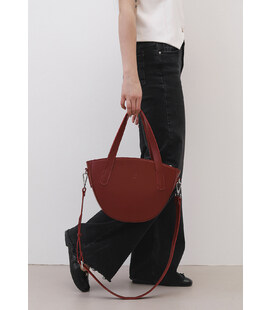 Жіноча шкіряна сумка Bella червона картинка, зображення, фото