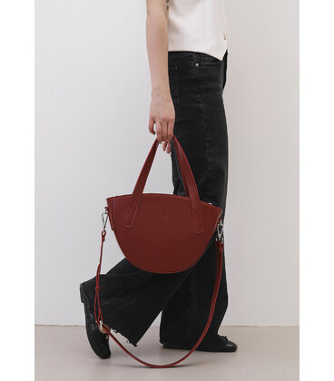 Жіноча шкіряна сумка Bella червона картинка, зображення, фото