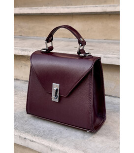 Женская кожаная сумка Futsy бордовая фото, картинка, изображение