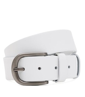 Жіночий шкіряний ремінь Borsa Leather 110v1genw112-white картинка, зображення, фото