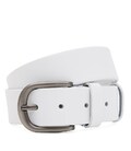 Жіночий шкіряний ремінь Borsa Leather 110v1genw112-white картинка, зображення, фото