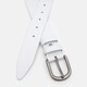 Жіночий шкіряний ремінь Borsa Leather 110v1genw112-white картинка, зображення, фото