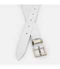 Жіночий шкіряний ремінь Borsa Leather 110b1genw130-white картинка, зображення, фото
