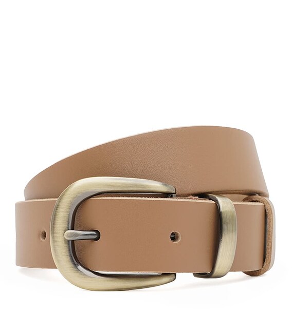 Жіночий шкіряний ремінь Borsa Leather 100b1genw158-caramel картинка, зображення, фото