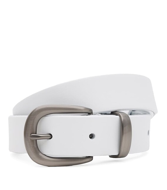 Жіночий шкіряний ремінь Borsa Leather 110s1genw156-white картинка, зображення, фото
