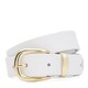 Жіночий шкіряний ремінь Borsa Leather 110g1genw155-white картинка, зображення, фото