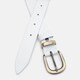 Женский кожаный ремень Borsa Leather 100b1genw154-white фото