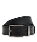 Чоловічий шкіряний ремінь Borsa Leather 125v1fx108-black
