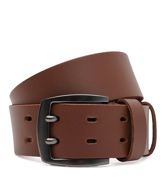 Чоловічий шкіряний ремінь Borsa Leather 115v1fx117-l.brown картинка, зображення, фото