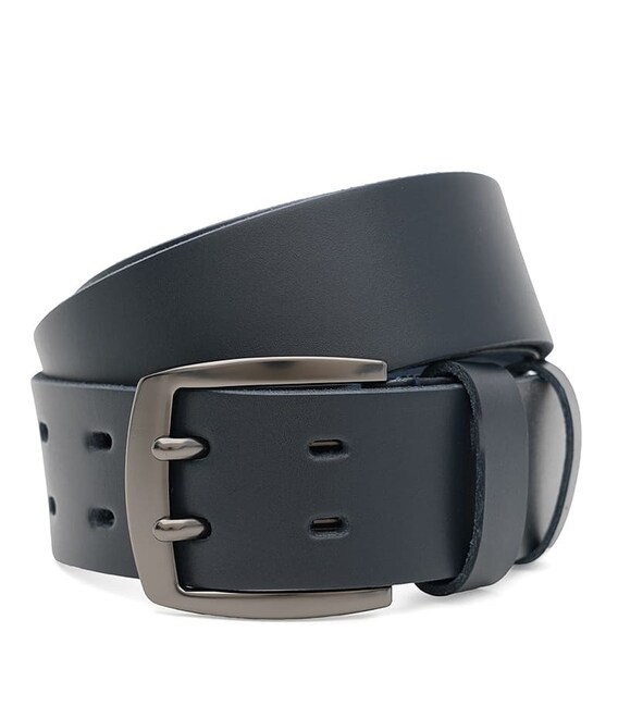 Чоловічий шкіряний ремінь Borsa Leather 125v1fx118-navy картинка, зображення, фото