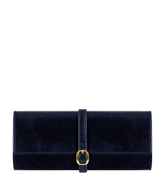 Шкіряний жіночий дорожній ювелірний футляр Madame Bovary - синій Time Resistance 5240901 фото, картинка, изображение