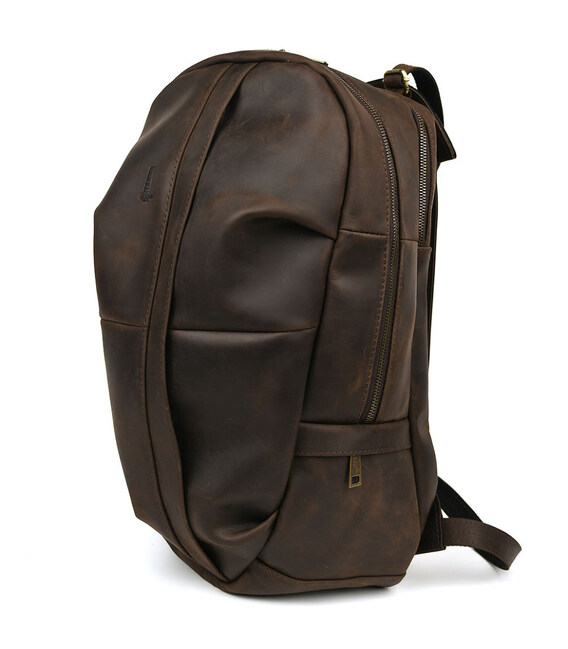 Чоловічий шкіряний рюкзак коричневий крейзі хорс RC-7340-3md TARWA фото, картинка, изображение