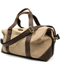 Дорожня спортивна сумка TARWA RCs-0320-4lx з пісочного канвасу та шкіри крейзі хорс фото, картинка, изображение