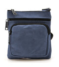 Сумка чоловіча через плече шкіряна crazy horse TARWA Синій (RК-1342-2-3md) картинка, зображення, фото