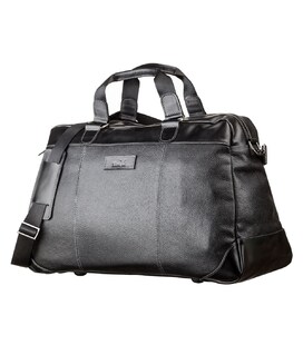 Дорожная сумка SHVIGEL 11120 кожаная Черная фото, картинка, изображение