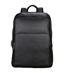 Шкіряний рюкзак для ноутбука на два відділи Vintage 20906_1 Чорний картинка, зображення, фото