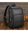 Шкіряний рюкзак для ноутбука на два відділи Vintage 20906_1 Чорний картинка, зображення, фото