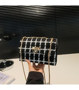 Твідова сумка на ланцюжку з клапаном Lilly P2-1401-1AW картинка, зображення, фото