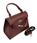 Небольшая классическая кожаная сумочка Firenze Italy F-IT-9866DR фото, картинка, изображение